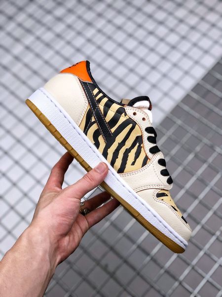 

with box 1s basketball shoes men women the latest 1 low og year of the tiger sail black orange gun lifestyles designer sneakers