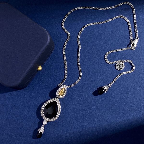 

mq necklace skull designer for woman official reproductions for man 5a t0p gold plated 18k diamond exquisite gift classic style european siz, Silver