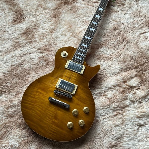

electric guitar one piece neck and body solid maple in stock