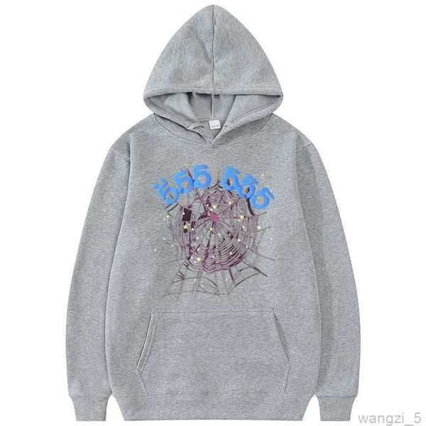

2023 hoodies sp5der young thug 555555 pullover pink red hoodye pants men quality shoe sp5ders printing spider web sweatshirts 5 179h, Black