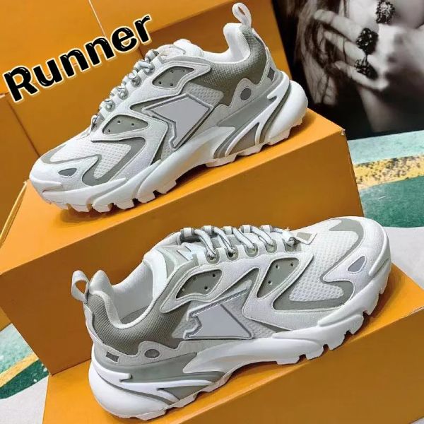 

Designer Casual Shoes Mens Runner Tatic Sneaker Luxury White Green White Cool Black Grey Black Silver Sneakers Fashion Men Design Breathable Mesh Classic Color Shoe, 01 white green