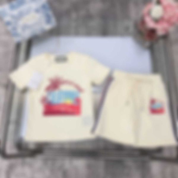 

clothing sets boys' summer suit cotton short-sleeved thin terry shorts, White