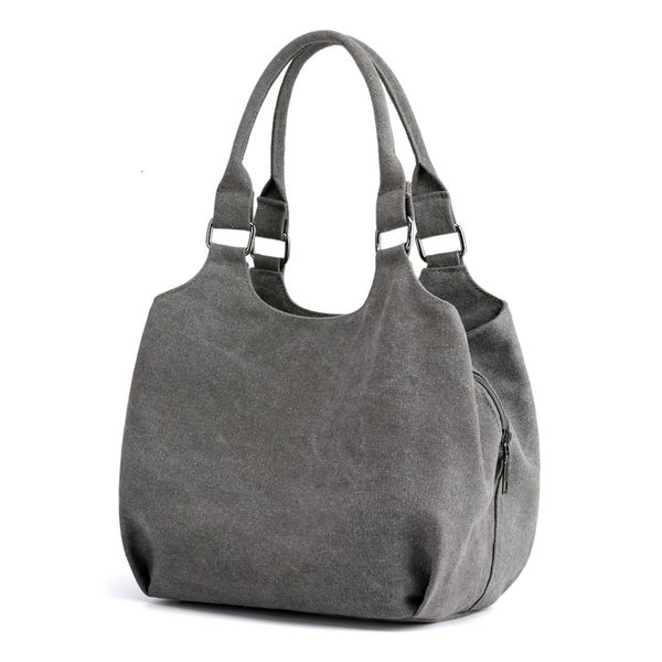 

evening bags kvky women's handbags multi-layer pockets female shoulder bags canvas ladies casual tote shopping hobos bag bolsos 230515