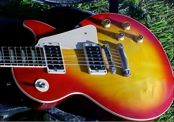 

cherry burst custom 1960 classic lp electric guitar new arrival 68
