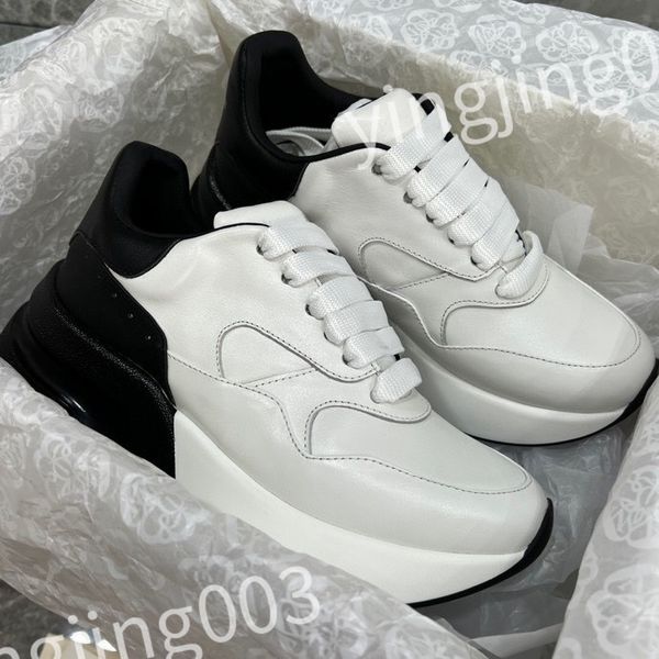 

new designer casual shoes sneakers reflective vintage shoes mens women trainers leather sneaker shoes, Black