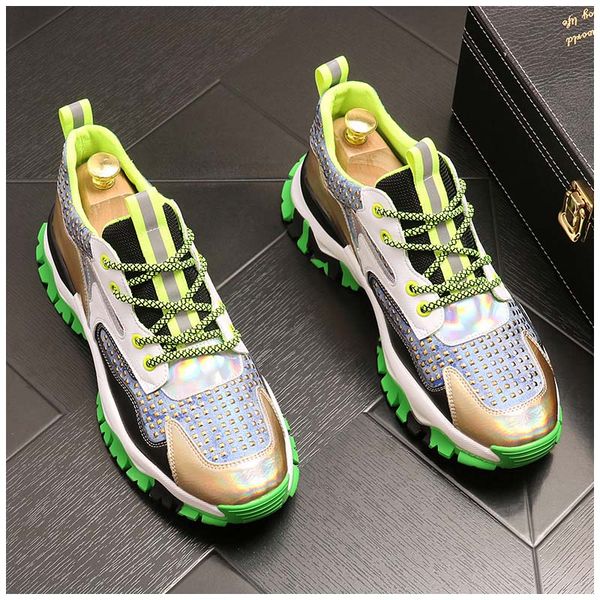 

2023 mens shoes men's dress shoes rivets tylist attractive mens designer shoes men luxury loafers eur size:38-43, Black