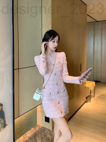 

party dresses luxuriousrand dress 2023 women's new autumn winter rty dinner ladies assic spring fashion knitting skirt irthday valentin, White;black