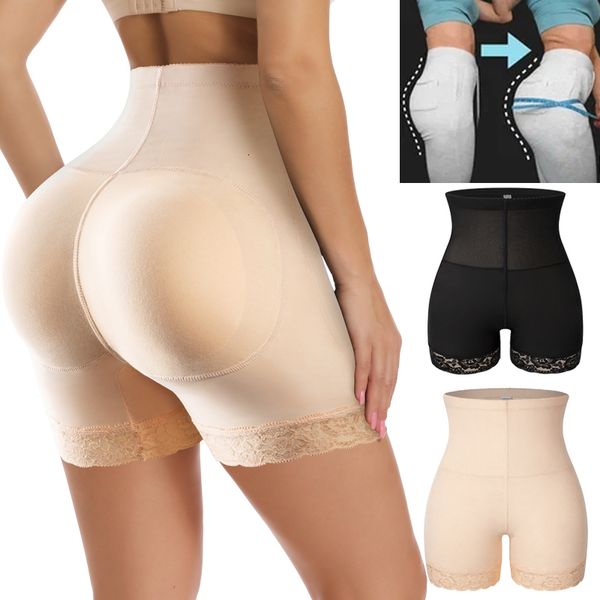 

women's shapers butt lifter tummy control body shapewear hip enhancer shaper panties seamless shaping underwear fake butt padded pantie, Black;white