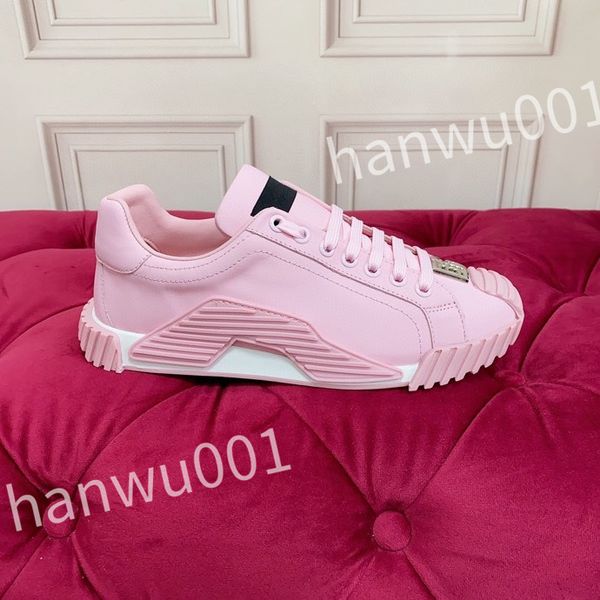 

luxury designer woman shoe leather lace up men fashion platform sneakers white black mens womens casual shoes