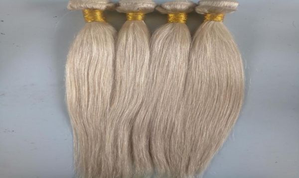 

brazilian human virgin remystraight hair weft blonde unprocessed baby soft double drawnhair extensions 100gbundle product3104443, Black