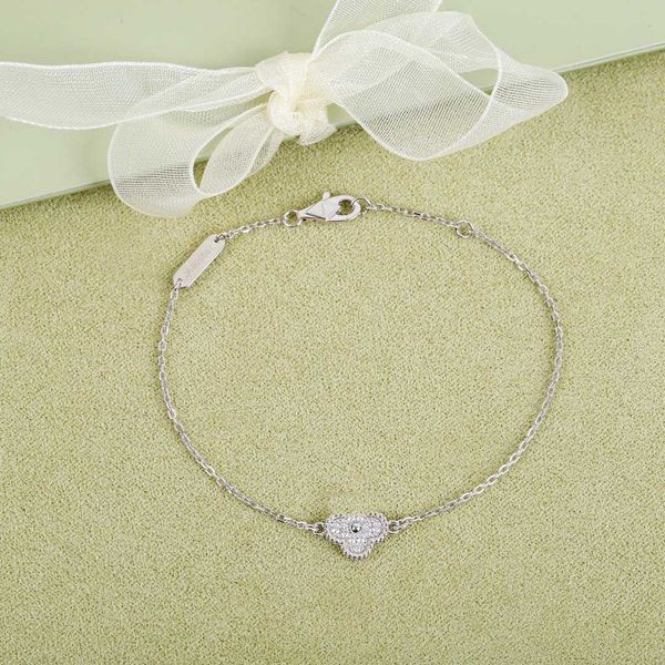 

2023 luxury quality s925 silver pendant braceet with diamond in silver plated have stamp and box ps5084, Golden;silver