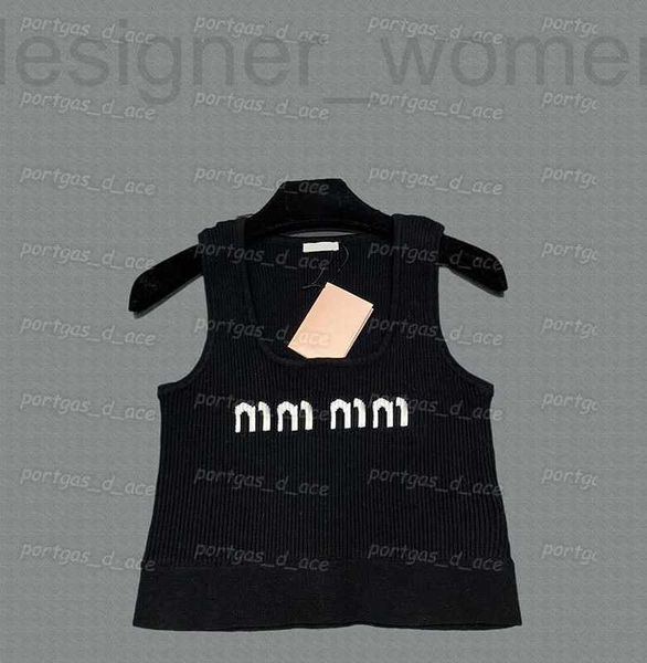 

women's plus size t-shirt designer cropped women t shirt knit sleeveless vest casual black white tanks 91tu