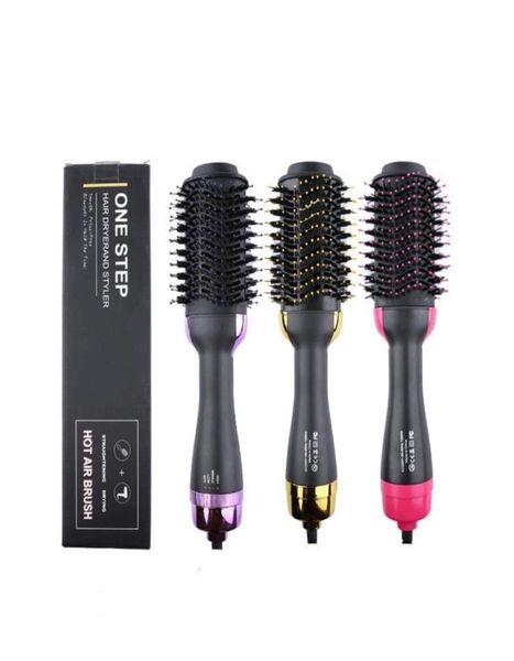 

one step hair dryer brush and volumizer blow straightener curler salon 3 in 1 roller electric heat air curling iron comb2491792