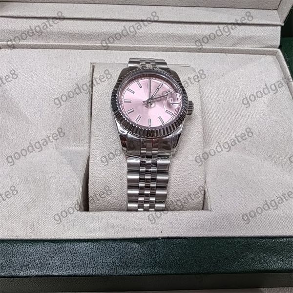 

iced out watch movement aaa watches 28/31mm 126234 datejust pink montre de luxe 36/41mm fashion diamond jubilee designer watch multicolor xb, Slivery;brown