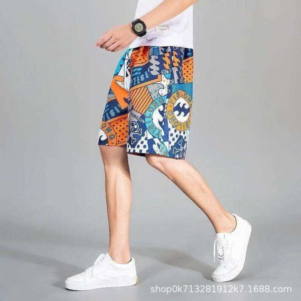 

men's clothing summer shorts trendy casual quick drying beach pants loose and miscellaneous styles, White;black