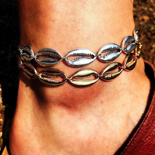 

vintage marine style beach alloy anklet size shell bracelet, Red;blue