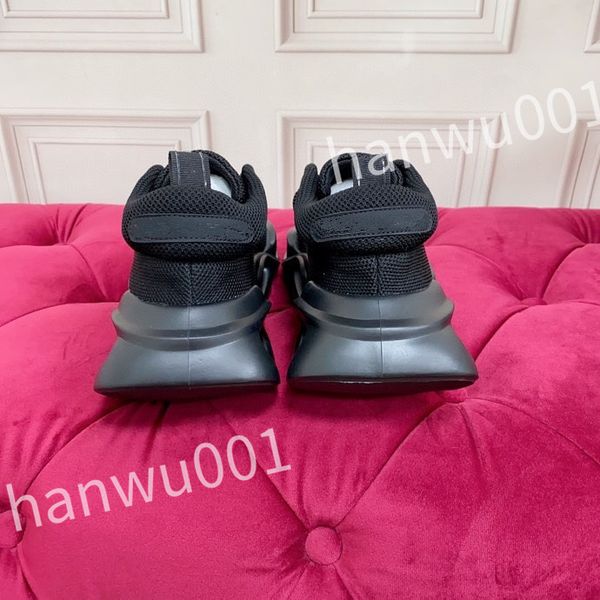 

quality men women casual shoes designers sneaker reflective fashion genuine leather platform flat mens trainers, Black