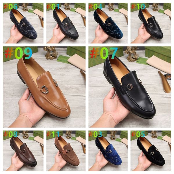

fashion luxury men's dress shoe formal slip-on leather designer men business shoes casual oxfords for mens size 38-46, Black