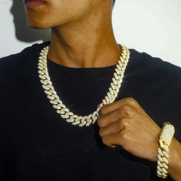 

factory custom hip hop thick 19mm 20mm 22mm vvs moissanite diamond cuban link chain men oem 925 silver iced out cuban bracelet