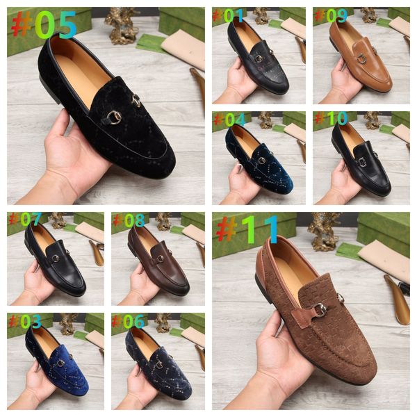 

luxury brand fashion men g loafers party wedding shoes designer black brown white genuine leather dress shoes for mens slip on flats size 6.