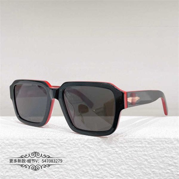 

Designer Triangular signature cool sunglasses luxury Super high quality 2023 New P Family Box Color Contrast Style INS Same Personalized Fashion Male opr23w