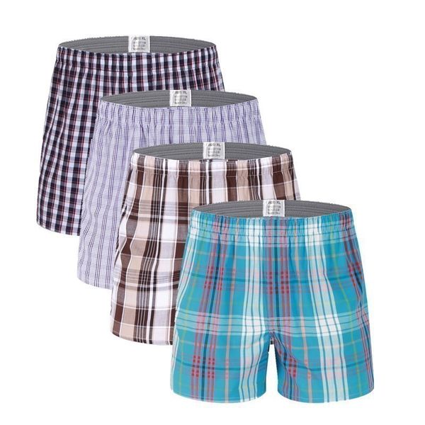 

underpants 4pcs/lot mens underwear boxers cotton calzoncillos hombre cueca boxer men boxer shorts male trunks brand 230515, Black;white