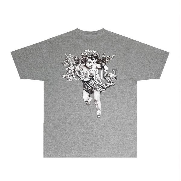 

American Men Fashion Casual Cotton Crewneck Short Sleeve T shirts Man 2XL Amiryes Tee Graphic Printing, Orange