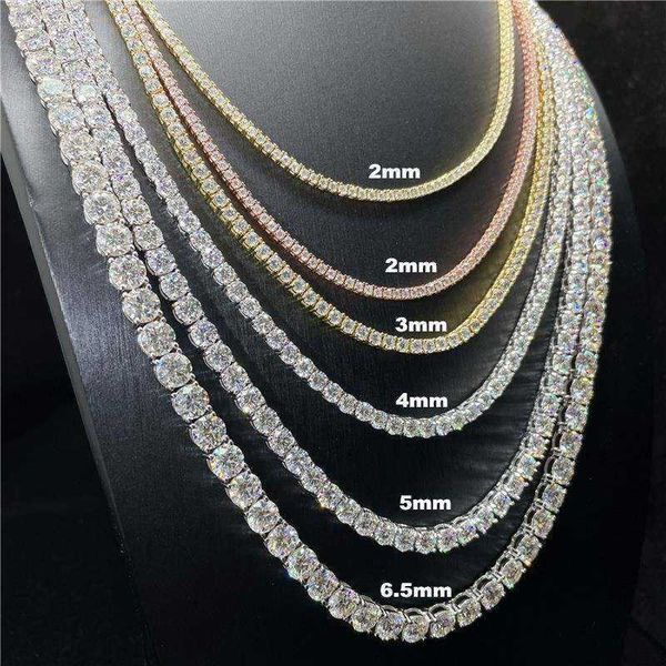 

quality goods hip hop fashion jewelry 6mm 925 sterling silver moissanite bracelet tennis chain