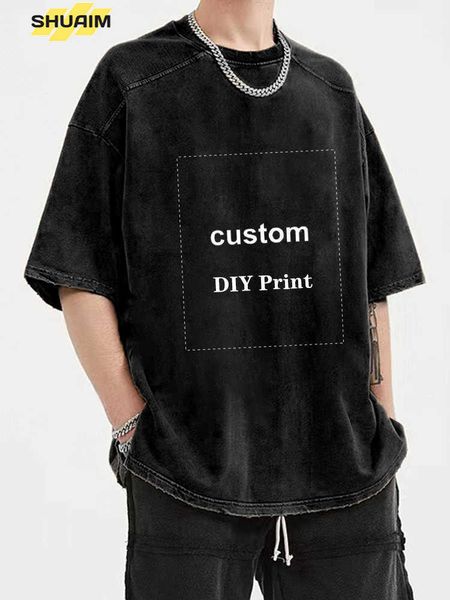 

men's t-shirts hip hop diy men's t-shirts streetwear personalized dinosaur print tshirt cotton oversize harajuku vintage custom sh, White;black