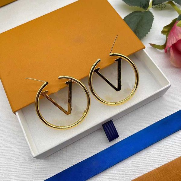 

luxury designer earrings fashion gold hoop earrings lady women party earring wedding lovers gift engagement jewelry for bride, Golden;silver