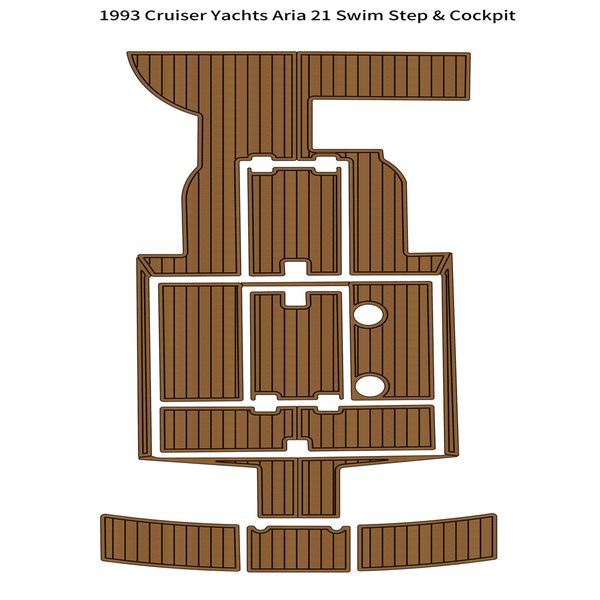 

1993 cruiser yachts aria 21 swim platform cockpit pad boat eva foam teak floor