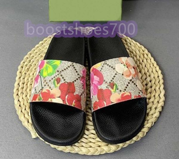 

new 2023 designer slippers mens womens printing mules sandals luxury summer sandal fashion brand women causal slipper, Black