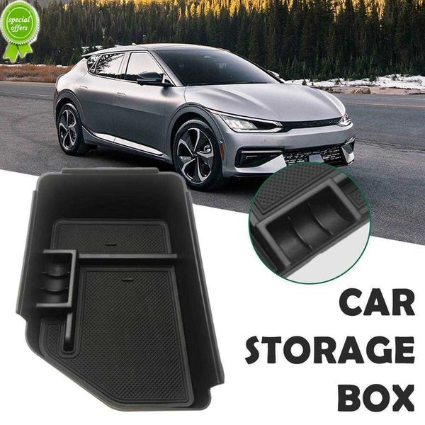 

Center Hidden Cup Holder Interior Car Armrest Storage Box Organizer Case For Kia EV6 2021-2022
