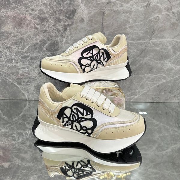 

2023brand mens designer fashion casual shoes leather lace-up sneaker fashion lady flat running trainers letters gym sneakers, Black
