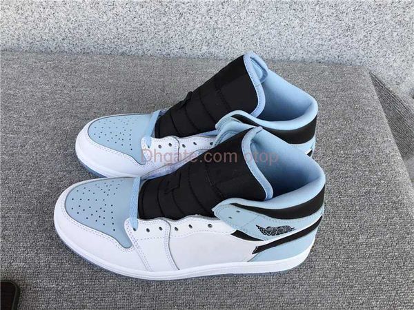 

2023 1 mid se ice blue mens womens 1s mid white ice blue black sports sneakers scalp dv1308-104 size us 4-12 eur 36-46