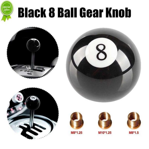 

New 8 Ball Gear Short Shifter Knob for Universal Car With M8 M10 Threaded Black Acrylic