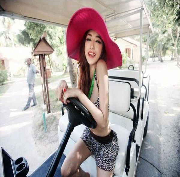 

2017 fashion folding empty sun hat for women sun caps summer beach straw hats multicolor beach cap9153884, Blue;gray