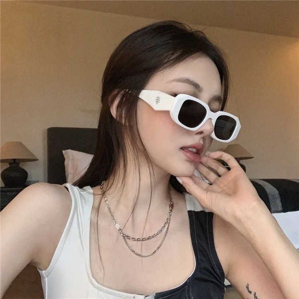 

Designer Triangular signature cool sunglasses luxury Super high quality new small square Sunglasses star with irregular personality plate face
