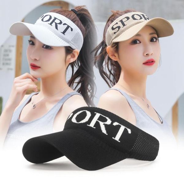 

summer breathable visors sunproof ess hat fashion women039s outdoor sport sun cap uv protection empty tennis golf cap1905195, Blue;gray