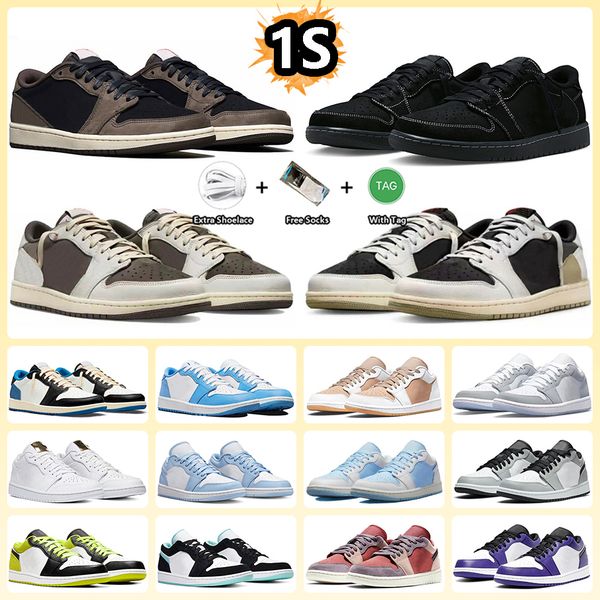 

mens womens 1 1s basketball shoes skyline dark mocha fragment black phantom ice blue wolf grey white tan unc light smoke black cement black