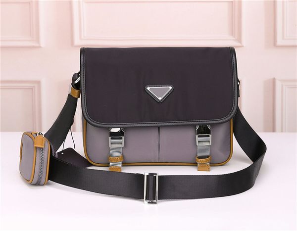 

global delivery classic luxury set canvas cowhide men's shoulder bag mailman bag color design 2769 product strap small wallet size 26cm