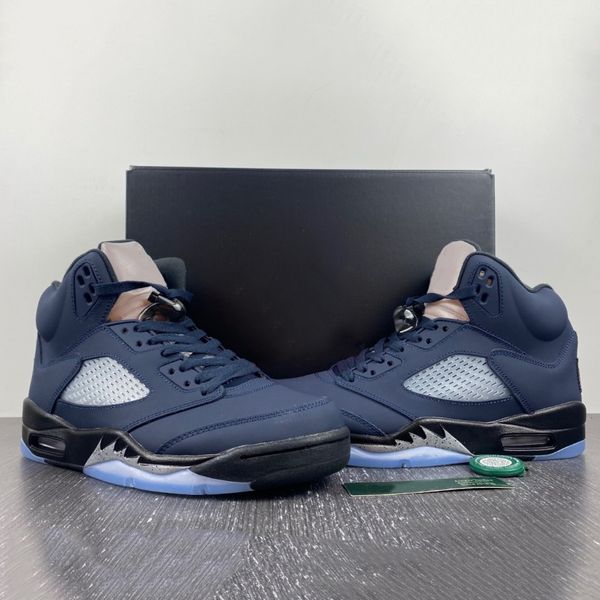 

2023 jumpman 5 5s mens basketball shoes georgetown fd6812-400 midnight navy black football grey men trainers sports sneakers outdoor sneaker