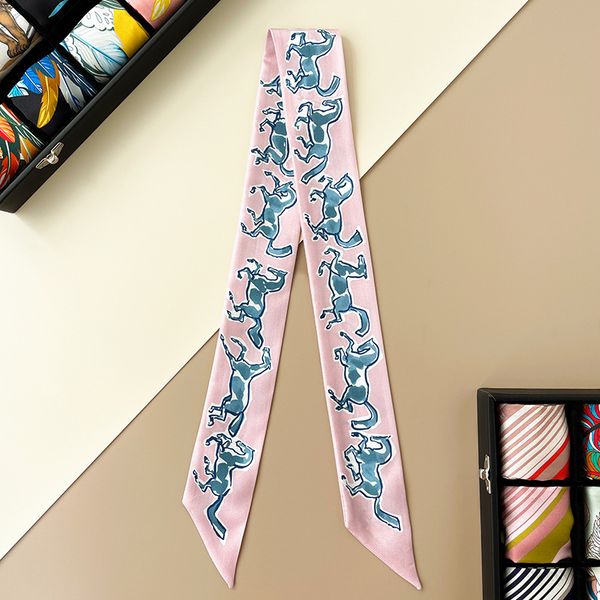 

100% silk21 colors and high-end horse h home silk long twill ribbon arm bag handle 18  twill double-sided hair band silk scarf yes box, Blue;gray