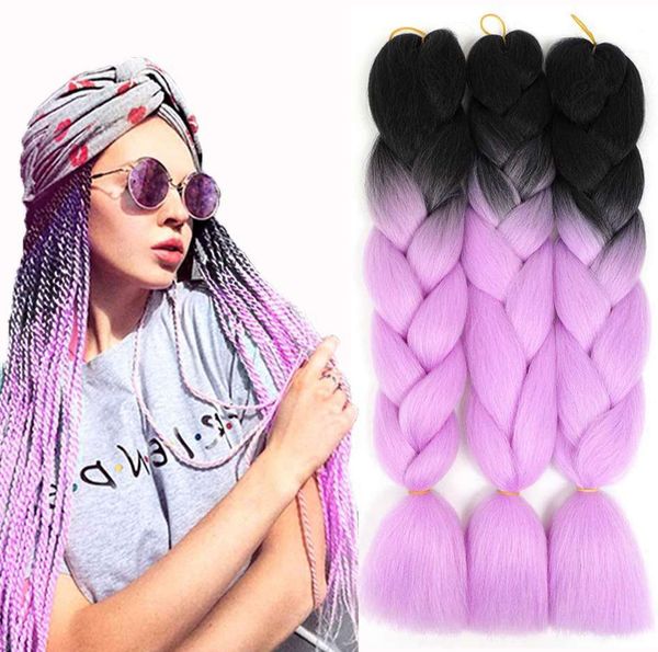 

the latest 24 inch chemical fiber braid with colorful high-temperature silk dirty braids comes in a variety of styles to choose from support, Black