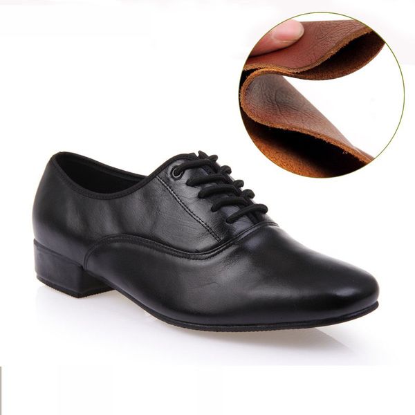 

dance shoes leather men dance shoes sports square shoes for men soft-soled national standard dance latin modern waltz male sneakers 230516