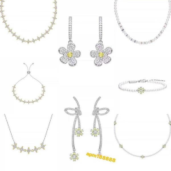 

he fang's little canglan full of sky stars rose flower ribbon bow knot earrings bracelets beizhu necklace, Silver