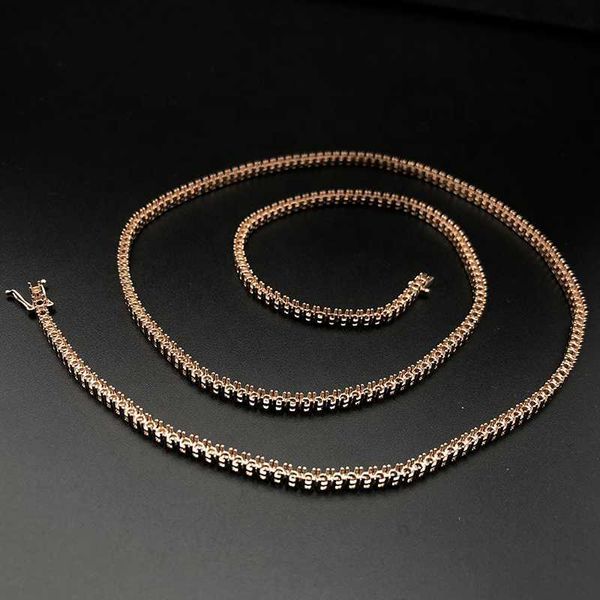 

custom 3mm 4mm 5mm tennis chain mounting settings s925 silver/solid gold moissanite lab grown natural diamond