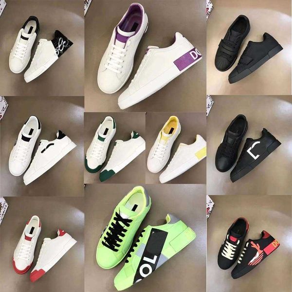

designer casual shoes women lace up non slip leather sneakers men comfort outdoor walking shoes, Black