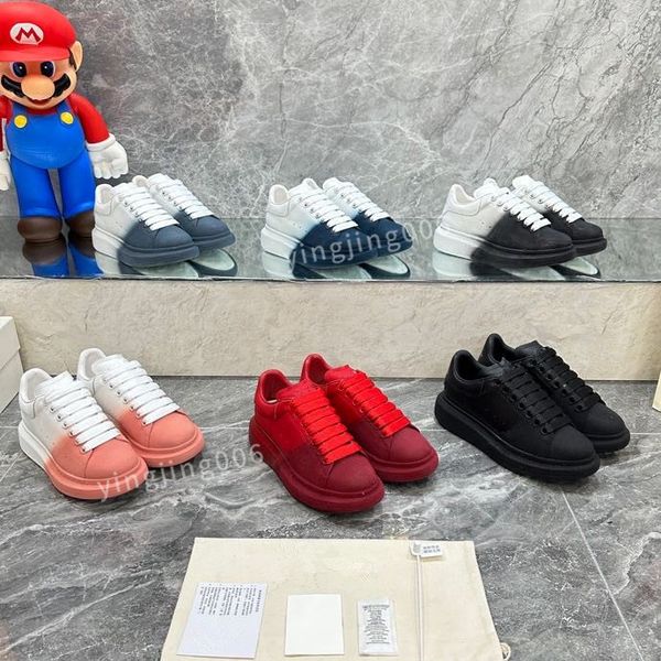 

new brand women quality casual shoes leather lace-up sneaker fashion lady flat running trainers letters gym sneaker, Black