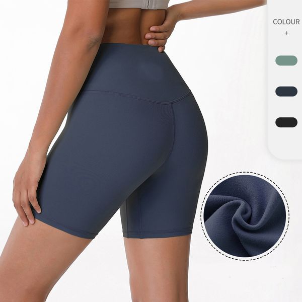 

women's activewear yoga outfits with yoga shorts nude sense sports high waist abdominal lifting buttock elastic shaping fitness cycling